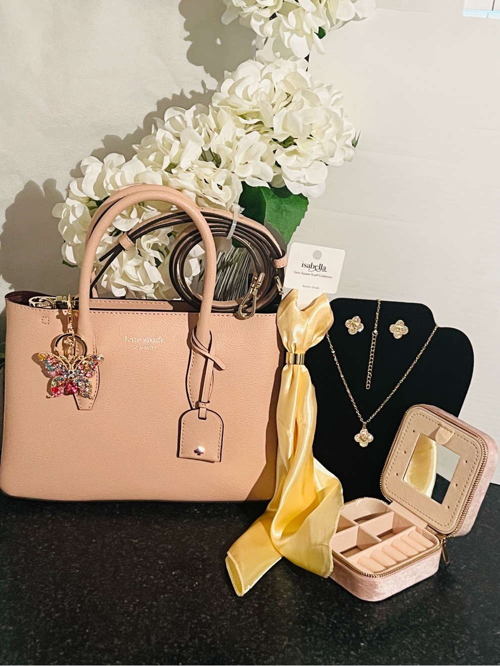 kate spade Pebbled Leather Satchel/Crossbody NWOT & Bundle New